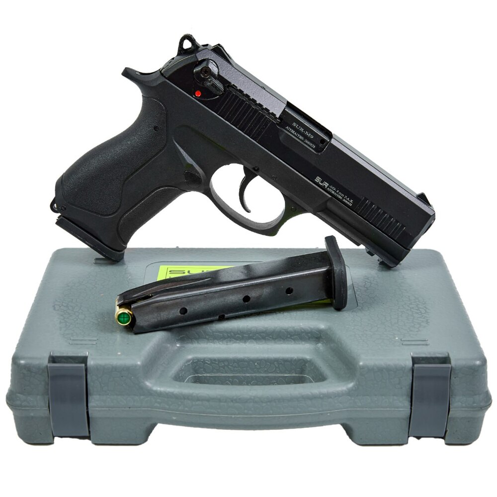 Сигнальный пистолет Sur M9 калибра 9 мм P.A.K. с магазином и кейсом